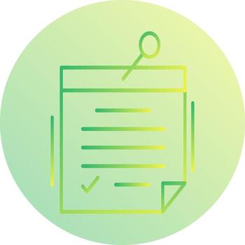 nota, vector, icono vector