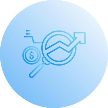 icono de vector de investigación de datos