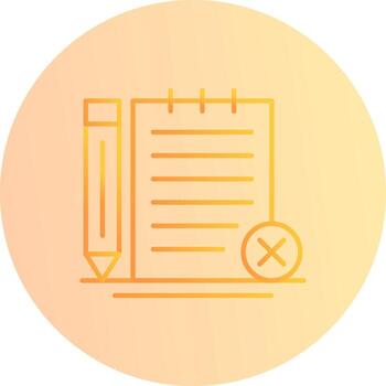 icono de vector de notas sin marcar