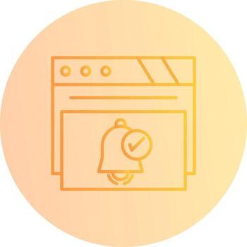 icono de vector de notificación