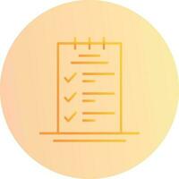 Booking CheckList Vector Icon