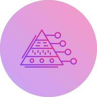 Pyramid Graph Vector Icon