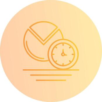 icono de vector de gráfico circular