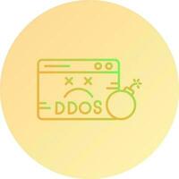 icono de vector de ddos