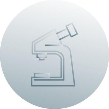 icono de vector de microscopio