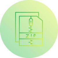 icono de vector de archivo zip