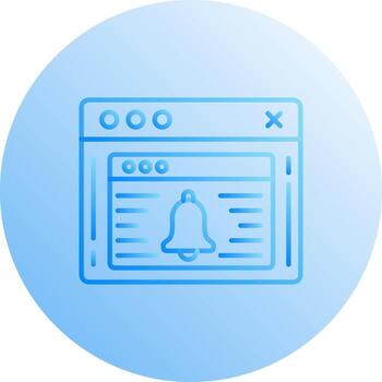 icono de vector de notificación