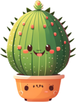 cactus in een pot. generatief ai png