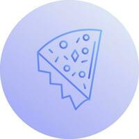 icono de vector de rebanada de pizza