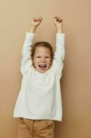 little girl childrens style emotions fun childhood unaltered photo