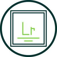 Lawrencium Vector Icon Design