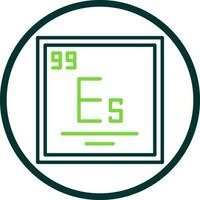 Einsteinium Vector Icon Design