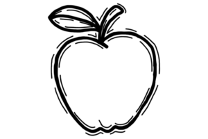 coloração fruta ilustração - maçã png