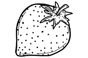 Färbung Obst Illustration - - Erdbeere png