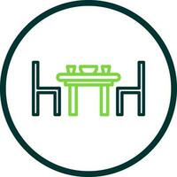 Dining table Vector Icon Design