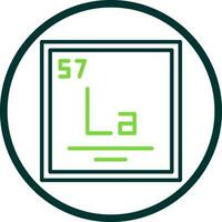 Lanthanum Vector Icon Design