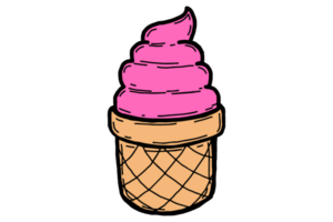 verão item - cone gelo creme png