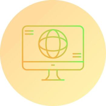 monitor de icono de vector