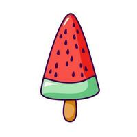 watermelon ice cream vector