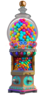 ancien gumball machine Douane modifications ai généré png