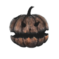 horreur Halloween citrouille illustration, foncé conception png