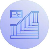 icono de vector de escalera