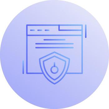 Web Security Vector Icon