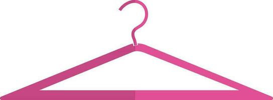 Blank hanger in pink color. vector