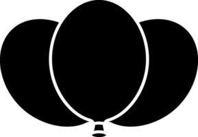 Balloons Icon In Glyph Style. vector