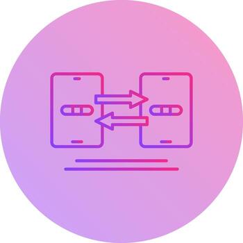 Data Synchronization Vector Icon
