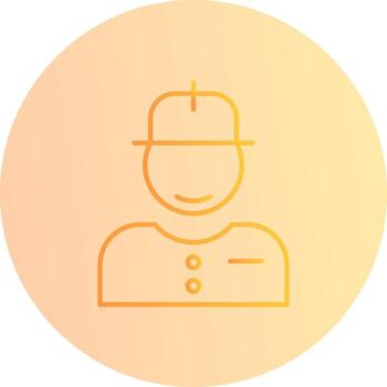 icono de vector de trabajador