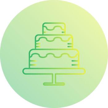 icono de vector de pastel