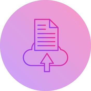 icono de vector de carga de archivo