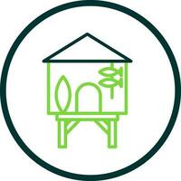 Beach hut Vector Icon Design