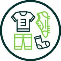 Football uniform Vector Icon Design