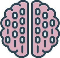 color icon for processor vector