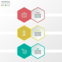 Infographic template business concept with workflow. vector