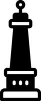 solid icon for monument vector