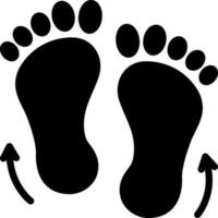 solid icon for footprints vector