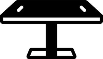 solid icon for digital table vector