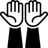 solid icon for palm vector