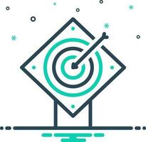 mix icon for objectives vector