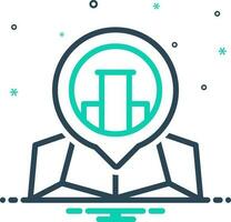 mix icon for place vector