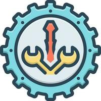 color icon for configured vector