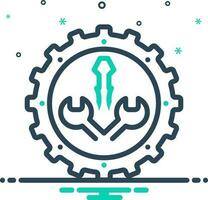 mix icon for configured vector