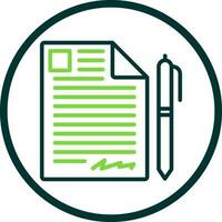 Contract Vector Icon Design