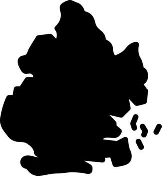 sólido icono para brooklyn vector