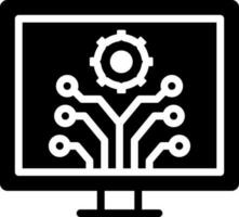 solid icon for development vector