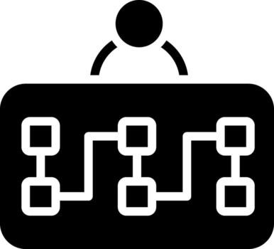 solid icon for planning vector