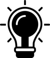 solid icon for find a solution vector